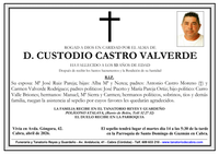 SEPELIO DE CUSTODIO CASTRO VALVERDE