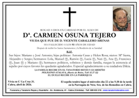 SEPELIO DE D&ordf;. CARMEN OSUNA TEJERO