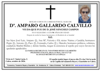 SEPELIO DE DO&Ntilde;A AMPARO GALLARDO CALVILLO