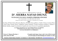 SEPELIO DE DO&Ntilde;A SIERRA NAVAS OSUNA