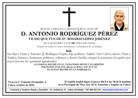 SEPELIO DE DON ANTONIO RODRIGUEZ PEREZ