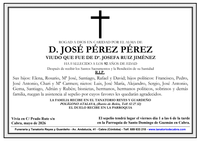 SEPELIO DE DON JOSE PEREZ PEREZ