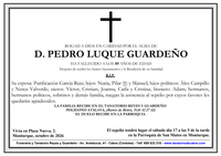 SEPELIO DE DON PEDRO LUQUE GUARDE&Ntilde;O