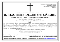 SEPELIO SE DON FRANCISCO CALAHORRO MARMOL