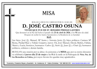 MISA DE DON JOSE CASTRO OSUNA